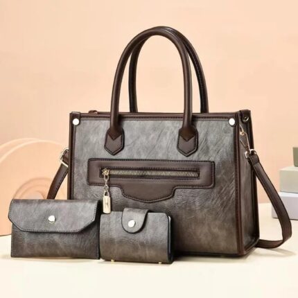 شنطة 3 قطعh15 رمادى