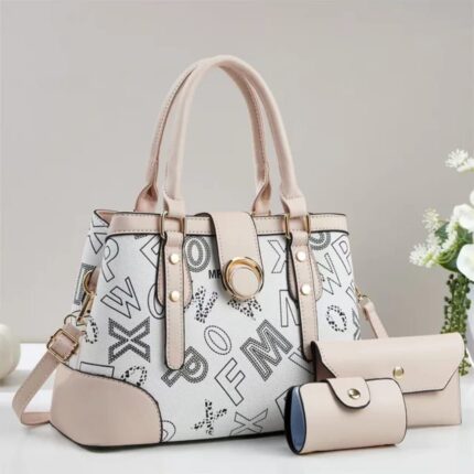 شنطة 3 قطع h75 ابيض